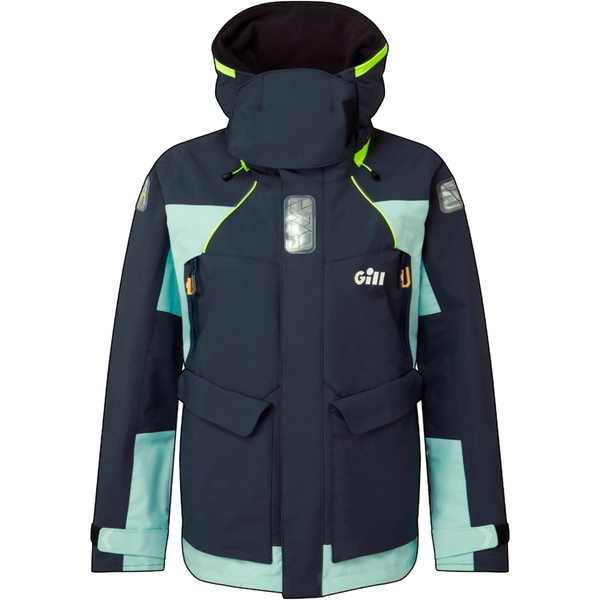 2026 Gill Womens OS2 Offshore Jacket & Trouser Sailing Suit GWOOJATCSNEN - Eggshell / Navy